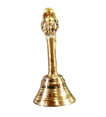 eSplanade - 6" Brass Bell or Ghanti, for Poojan/Pooja/Puja Purpose, Spiritual Gift Item, Home Decor or for daily worship