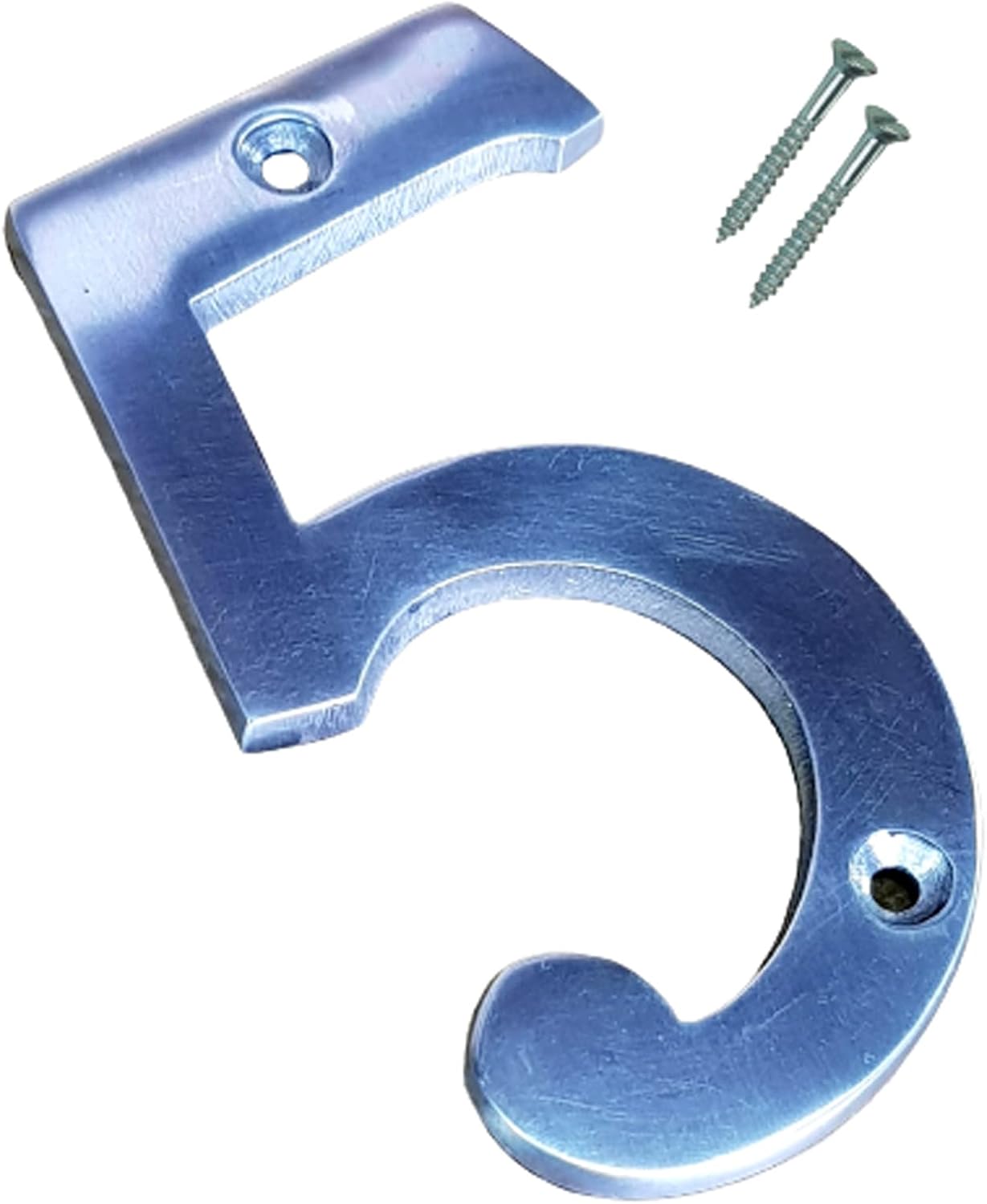 eSplanade 4" Aluminium House Hotel Door Number Plaque Sticky Numeric Numerical Digit 0-9 (0(zero))