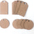 IVEI DIY Wood Sheet Craft - MDF Cutouts Bag/Luggage Tags - Plain MDF Blanks Cutouts - Set of 10 (2 Shapes) for Painting Wooden Sheet Craft, Decoupage, Resin Art Work & Decoration