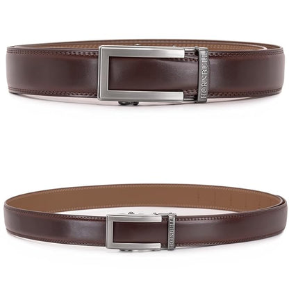 HORNBULL Riga Leather Belt for Men | Mens Belt Autolock | Formal and Casual Leather Belt