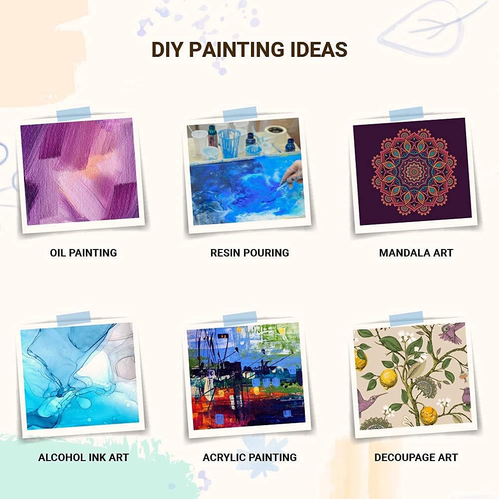 IVEI Do-it-Yourself Tray with Plain MDF Coasters Set of 6- for Activity - decoupage - DIY MDF Coasters - DIY Tray (10in X 9in - Heart Coasters)