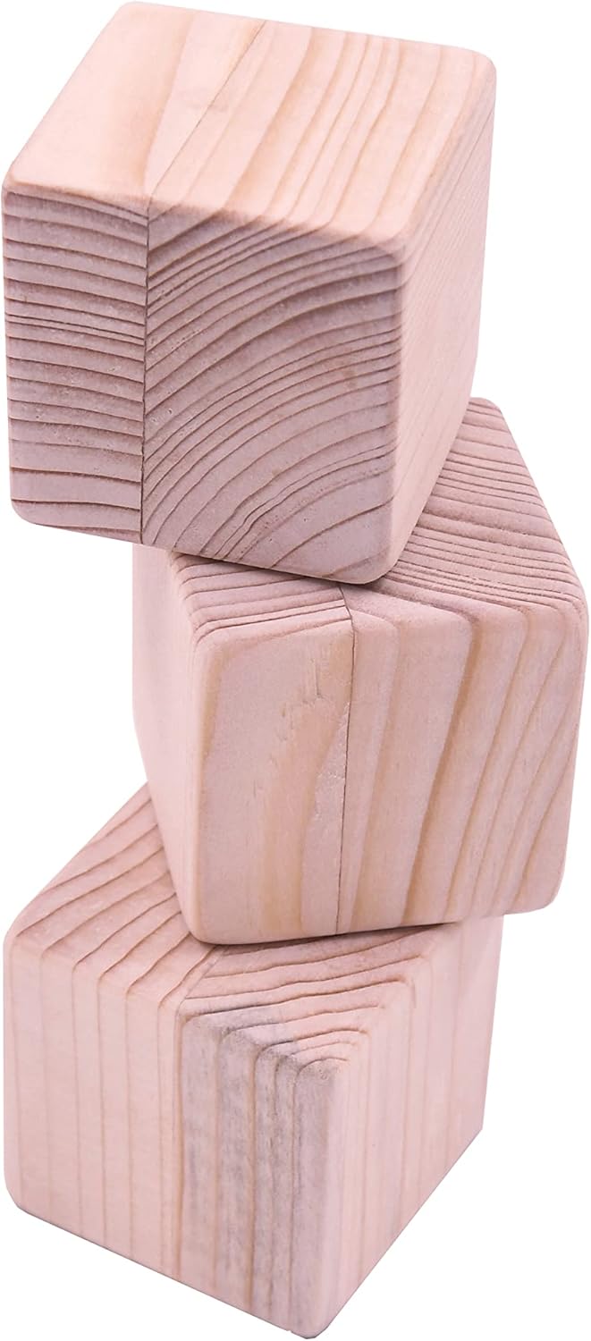 IVEI DIY MDF Mixed Shapes Paper Weights - Set of 4 | Paint Your own Stationery | Plain Wooden Blanks for Art - decoupage - Resin -Mandala