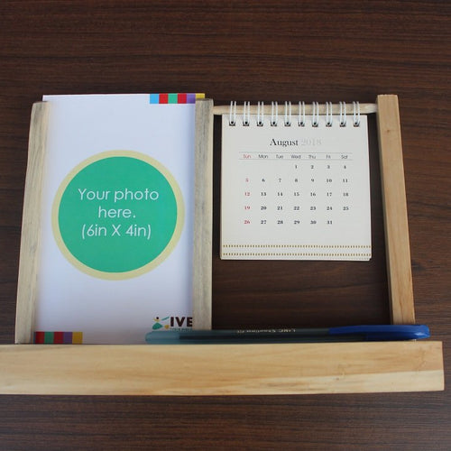 IVEI warli Desk Calendar with a Photo Frame