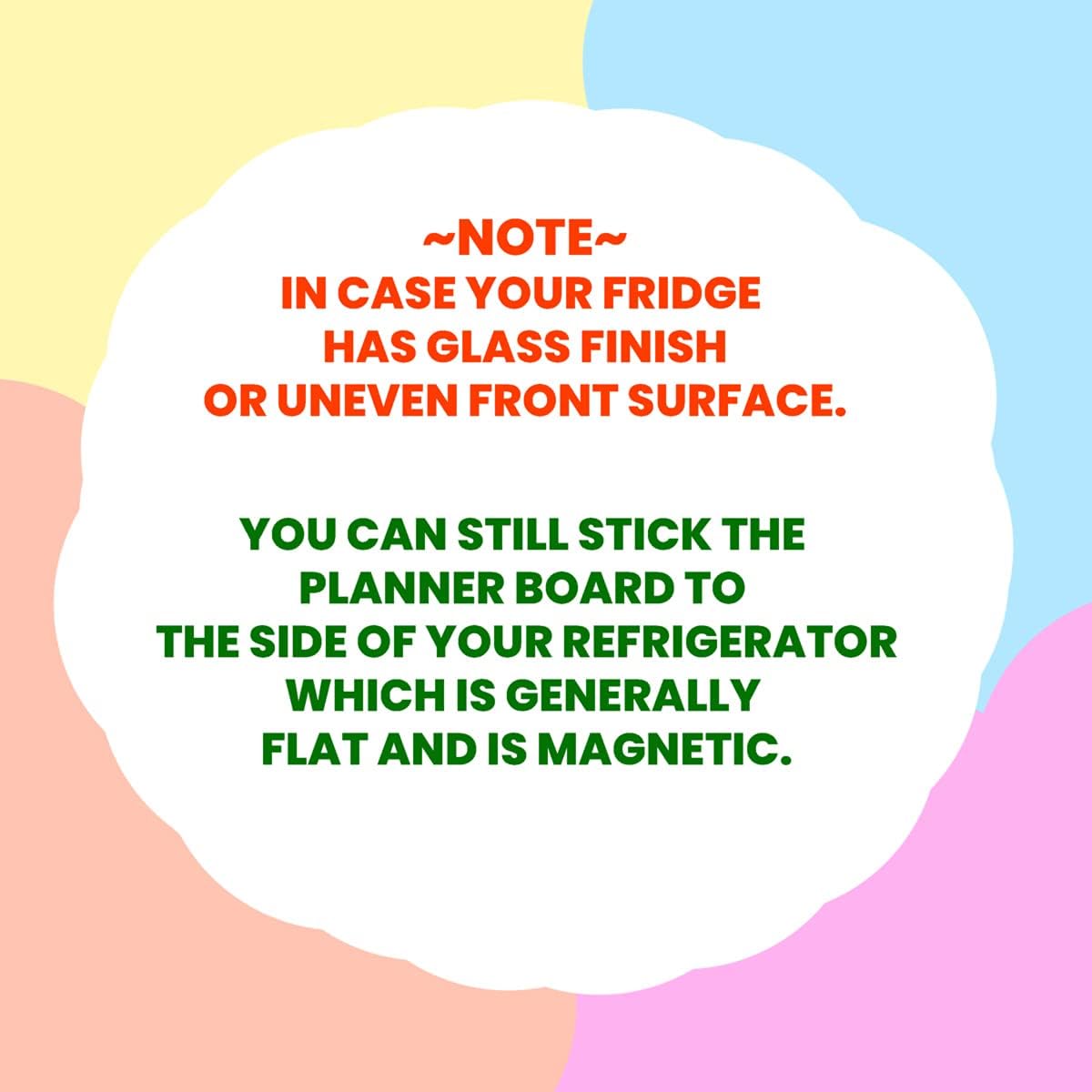 MFM TOYS Fridge Magnet Meal Planner Write-Erase A4 Size Planner Board! (Meal Planner (Weekly))