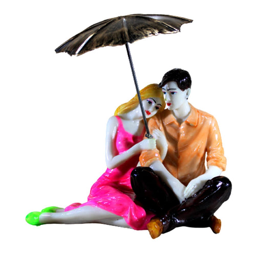 eSplanade Love Couple with Umbrella Showpiece Murti Idol Statue Sculpture (7