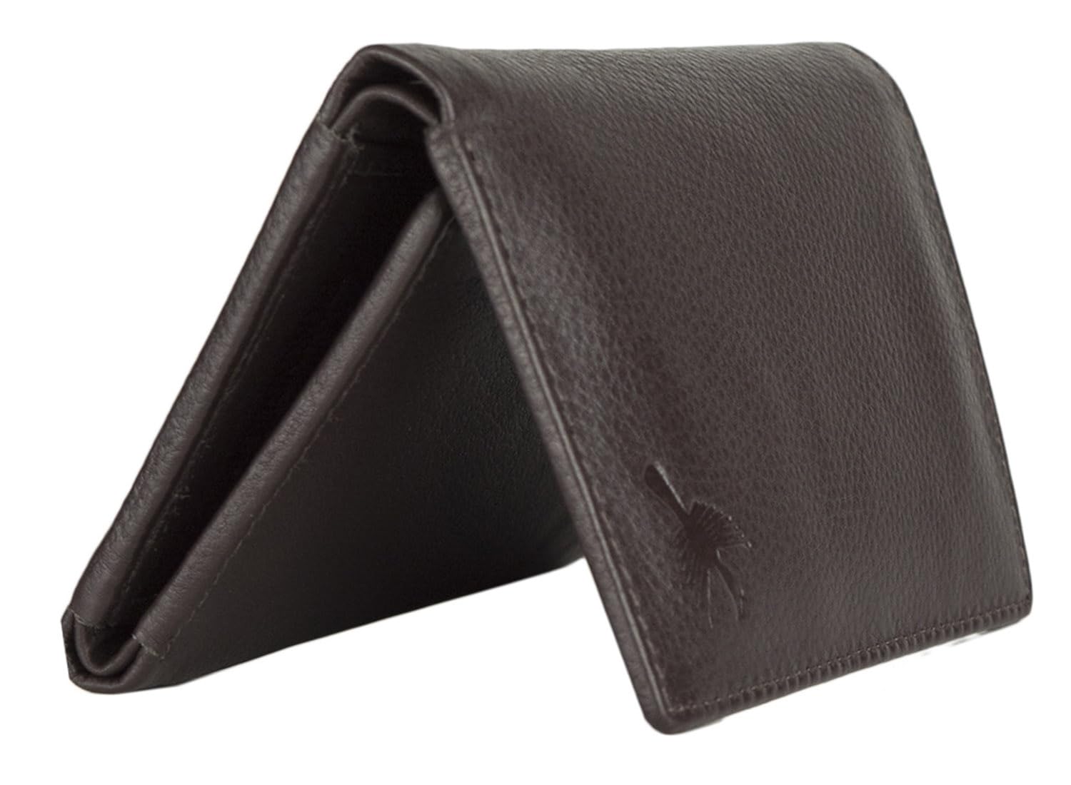 HORNBULL Men's Brown Tri Fold Genuine Leather Wallet for Men | Branded Mens Wallet with RFID Blocking | Classic Design Gift Wallet for Mens and Boys