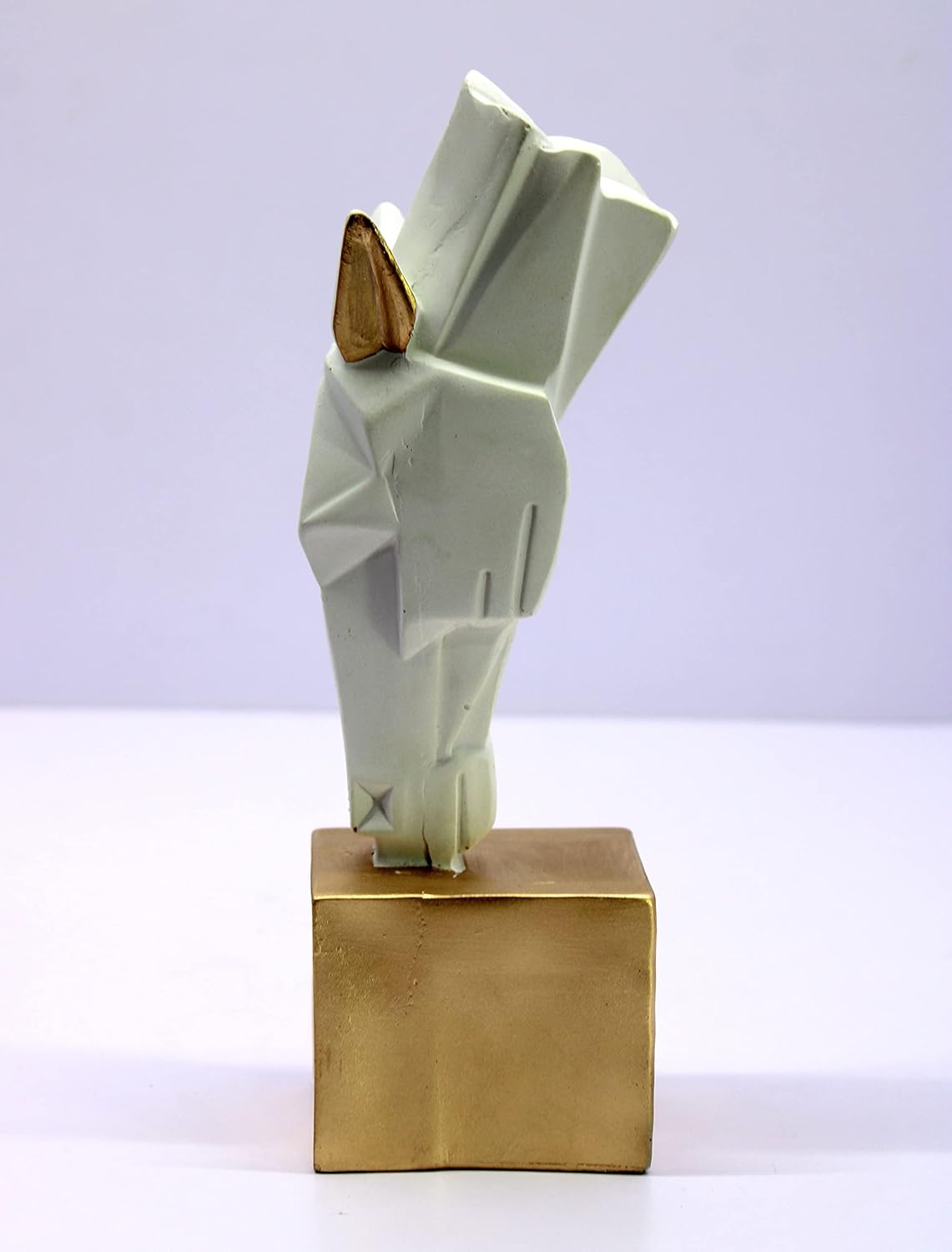 ESPLANADE Resin Water Drinking Horse | Horse Head | Rearing Horse | Showpiece Figurine Sculpture - Decorative Items - Home Decor | White - 9.5" Inches