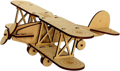 StonKraft 3D DIY MDF Puzzle - Glider Aeroplane Retro Plane Model | Wooden Puzzle, DIY, Build your own, Construction Toy, Modeling Kit