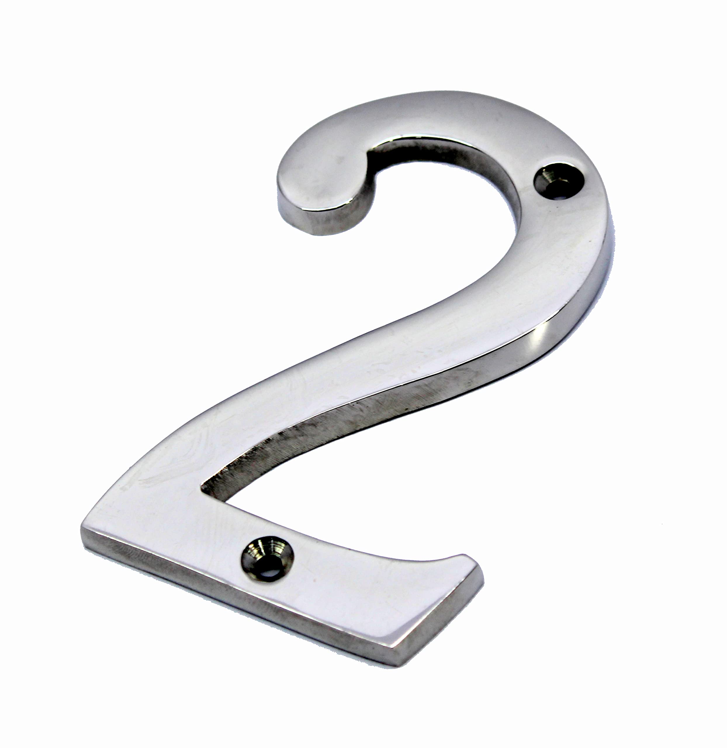 eSplanade 4" Brass House Hotel Door Number Plaque Sticky Numeric Numerical Digit 0-9