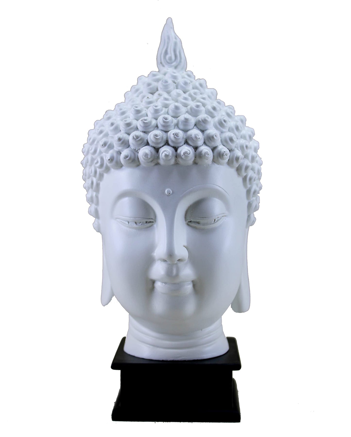 eSplanade Buddha Head Statue for Home Decor | Resin Buddha Face Showpiece for Living Room, Meditation, Office Table Desk, Shelf | Tibetan Buddhist Idol | Zen or Yoga Figurine Gifts | Blue, 12 Inch