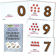 MFM TOYS Sandpaper Tactile English Letters Flashcards (Numerals (0-9)