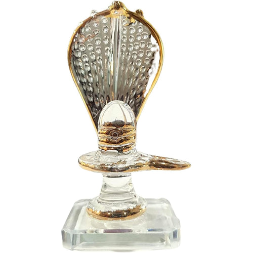 KLEO Glass Shiva Lingam Shiv Ling Idol Murti for Daily Pooja Purpose, and home decor.