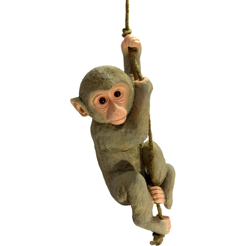 eSplanade Resin Hanging Monkey with Rope Showpiece for Home Decor - 15