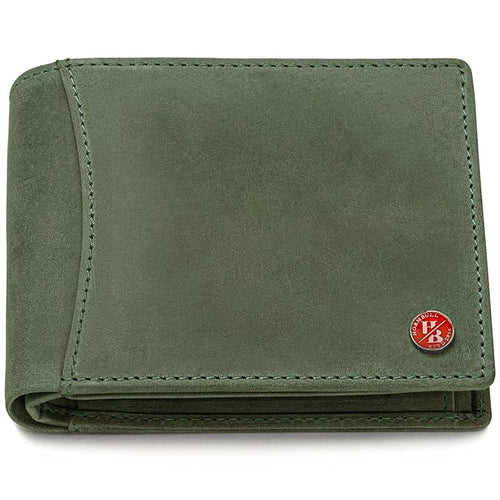 HORNBULL Themes Green RFID Blocking Leather Wallet for Men | Wallets Men Leather | Mens Wallet