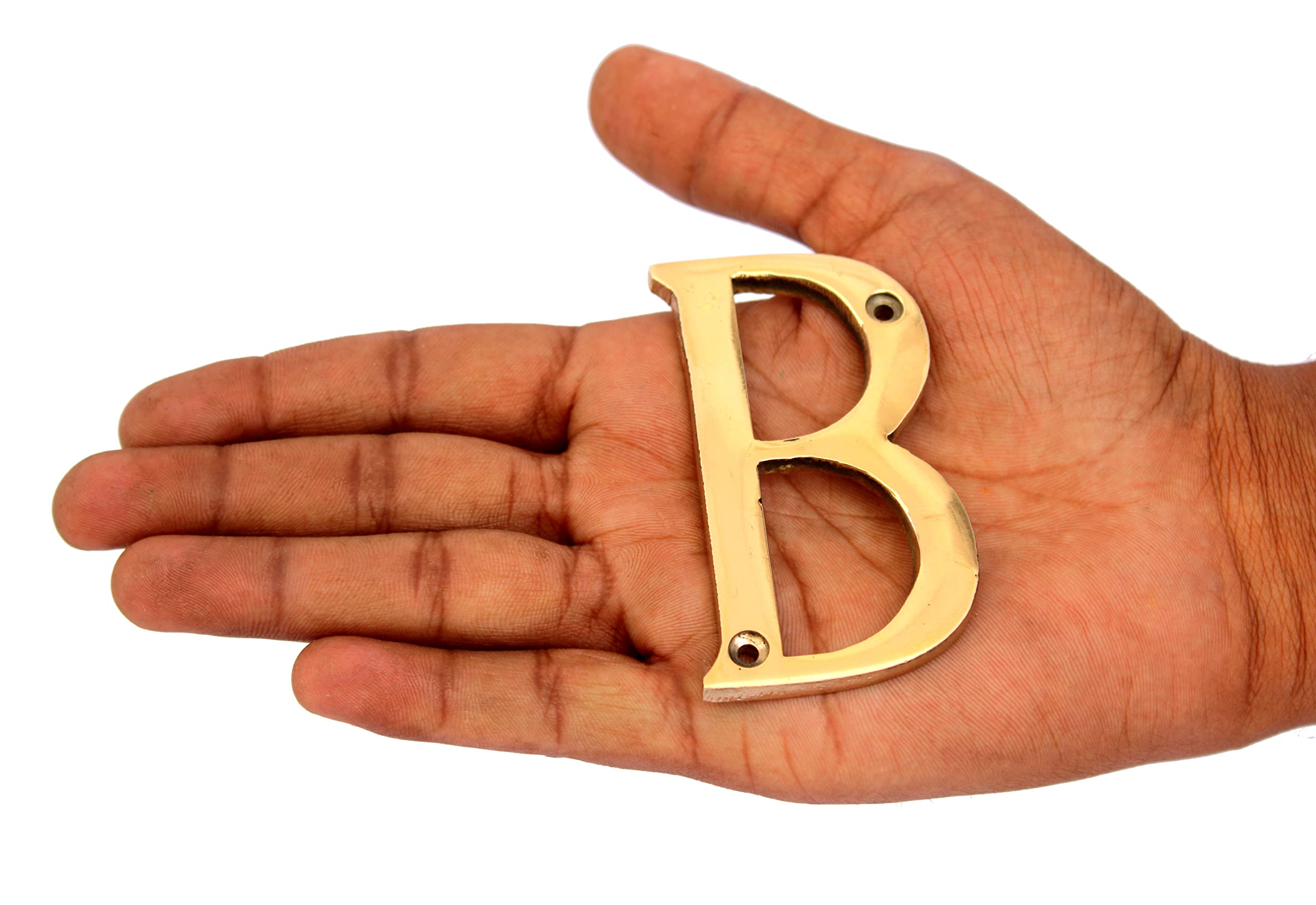 eSplanade - Brass House Hotel Door Name Alphabets - Wall Door Plaque Letter Alphabets - 3" Inches - Golden ("All Alphabet-3")