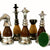 StonKraft Brass Wooden Chess Pieces Pawns Chessmen Figure Figurine Pieces Coins (3.5" King)