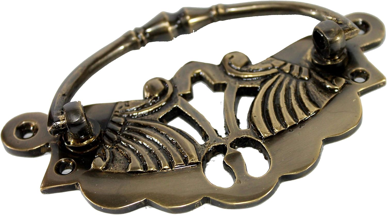 eSplanade Brass Drawer Pull, Wardrobe Door Knob Wardrobe Drawer Shell Pull/Handle