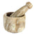 KLEO Marble Stone Mortar and Pestle Set as Okhli Musal Kharad Khallad Spice, Medicine Grinder Masher - 2.5" & 5" Diameter Natural (Beige)