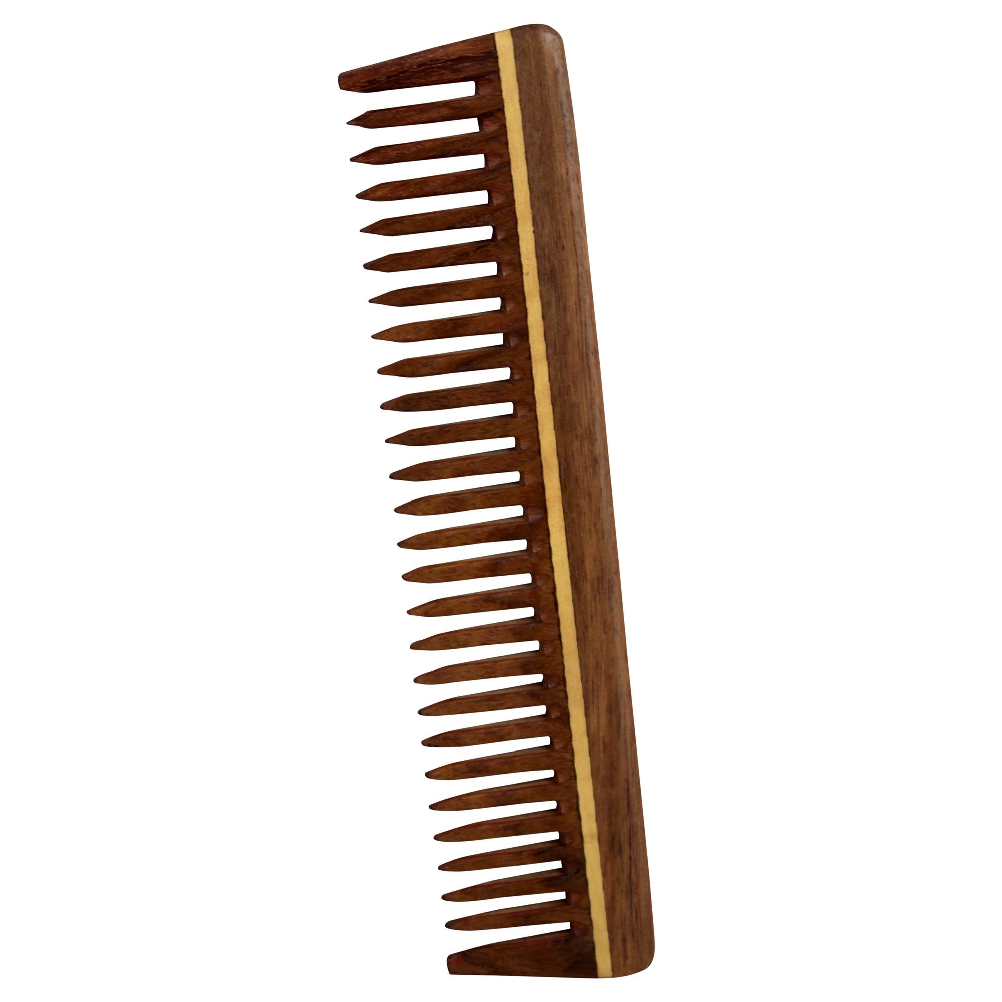 Esplanade Handmade Hair Care Wooden Tooth Anti Static Comb, Set of 3, Made of Sheesham (Rosewood)