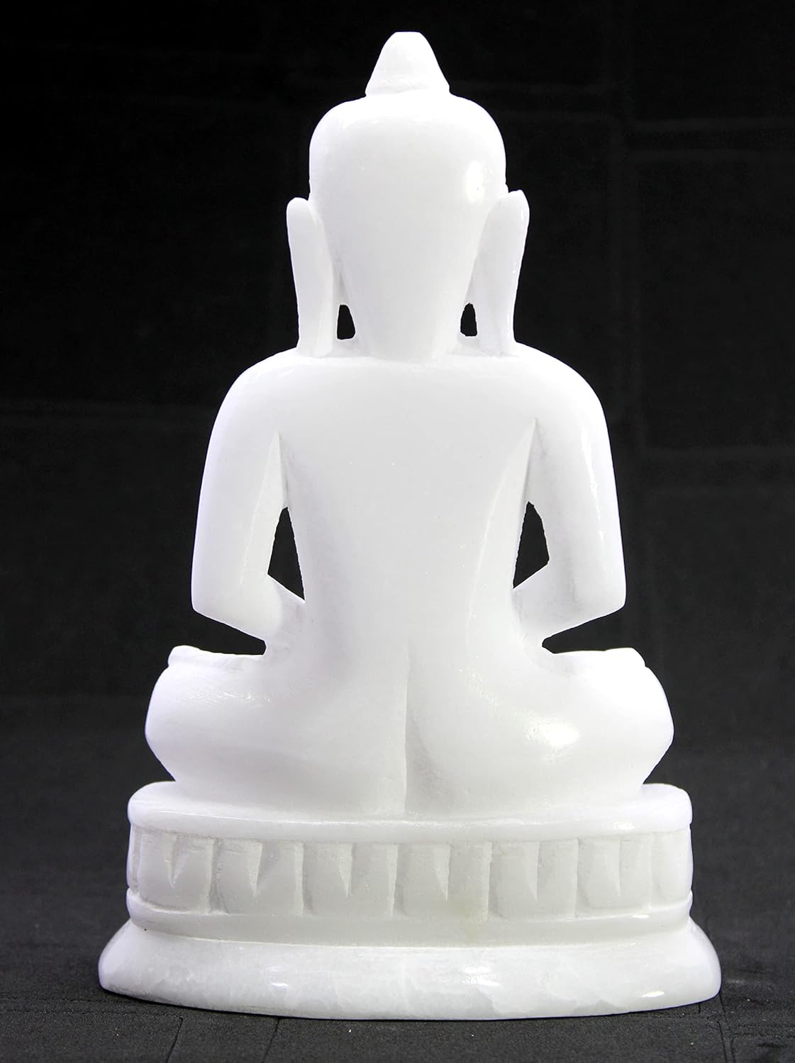 eSplanade Mahaveer Jain Mahavir Swami Murti Statue Idol Sculpture - Marble Stone - 6.5" Inches - White