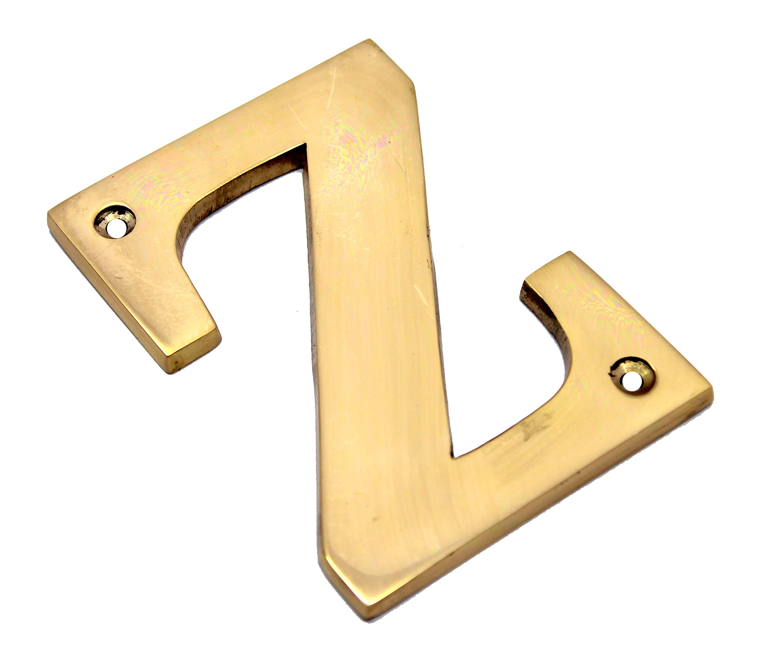 eSplanade Brass House Hotel Door Name Alphabets - Wall Door Plaque Alphabet Letter - Golden - 4" Inches (All Alphabets- 4")