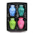 eSplanade- Cremation Mini urn Keepsake Memorial | Set of 4 Small urns for Ashes Funeral Burial Container jar Pot