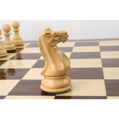 Royal Chess Mall Professional Staunton Chess Pieces Only Chess Set, Sheesham and Boxwood Wooden Chess Set, 4.1-in King, Tournament Chess Set, Weighted Chess Pieces (3.4 lbs)