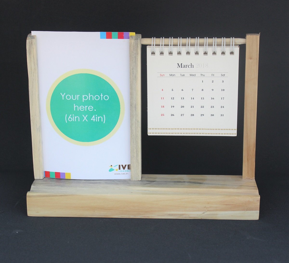 IVEI warli Desk Calendar with a Photo Frame