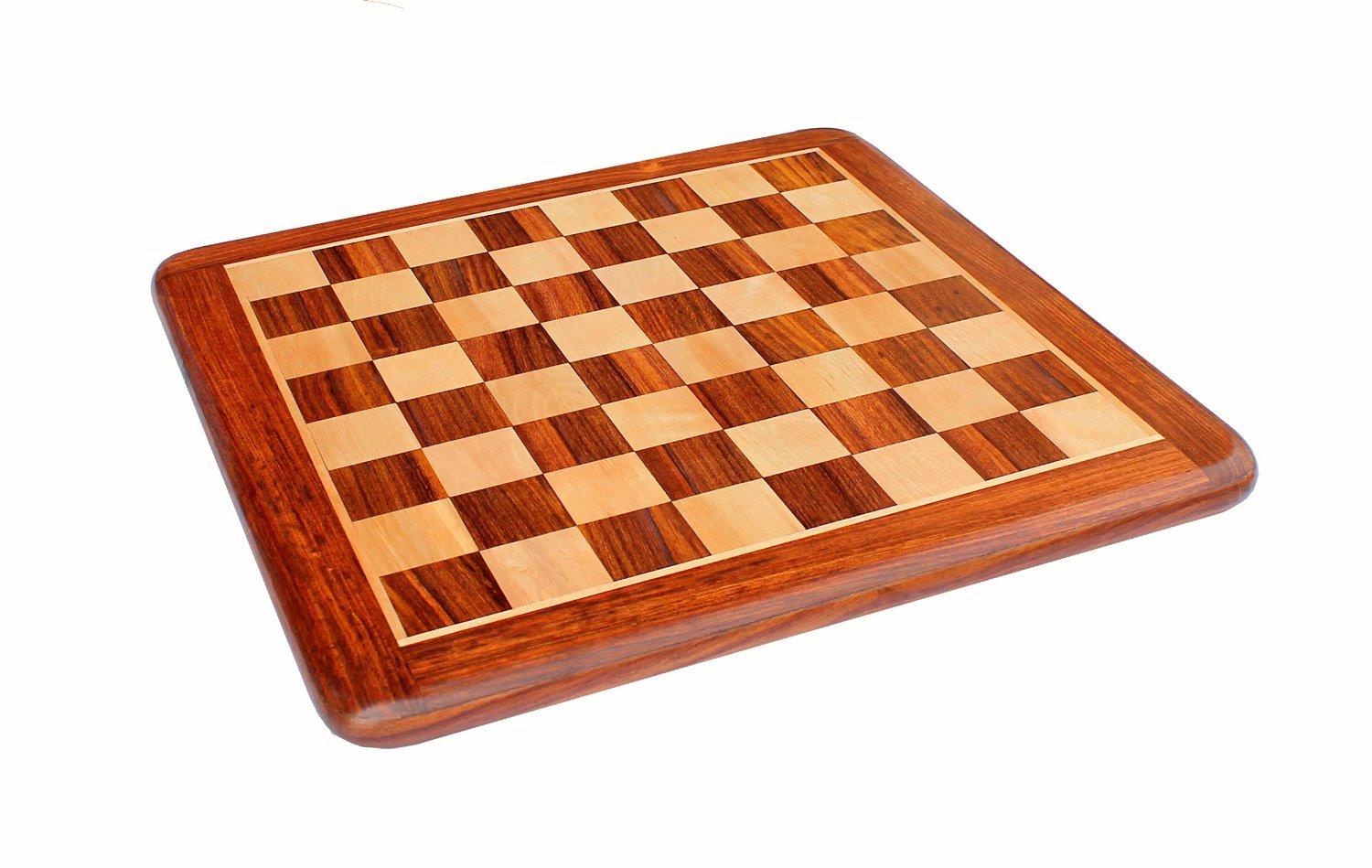 StonKraft Wooden Chess Board Without Pieces for Professional Chess Players - Appropriate Wooden & Brass Chess Pieces Chessmen Available Separately by Brand (14", 16",21"- Acacia Wood)
