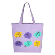 SKAPADORO Canvas Big Zip Printed Handbag Tote,100% Cotton, Inner pocket, Ecofriendly Bag for Women, Travel College Beach Shopping, Easy to Wash Everyday Shoulder Bag - Quirky Desi Graphic Designs