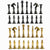 StonKraft Brass Chess Pieces Coins Pawns Chessmen - Copper Metal Chess Pieces