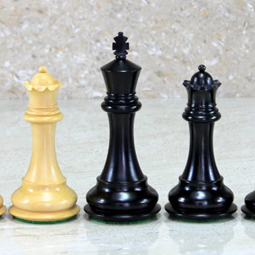 StonKraft Staunton Style Wooden Chess Pieces Chessmen Chess Coins (4