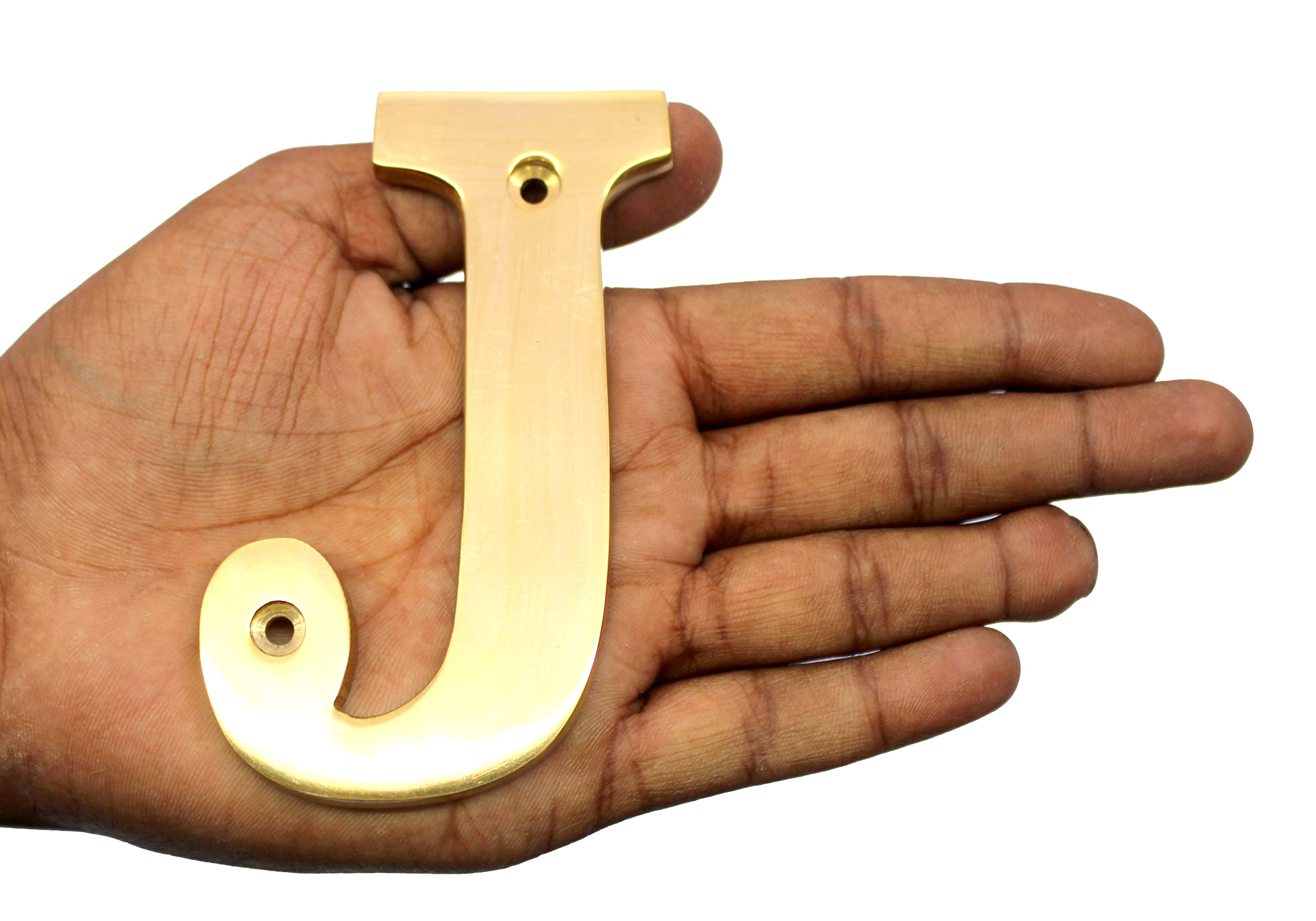 eSplanade Brass House Hotel Door Name Alphabets - Wall Door Plaque Alphabet Letter - Golden - 4" Inches (All Alphabets- 4")