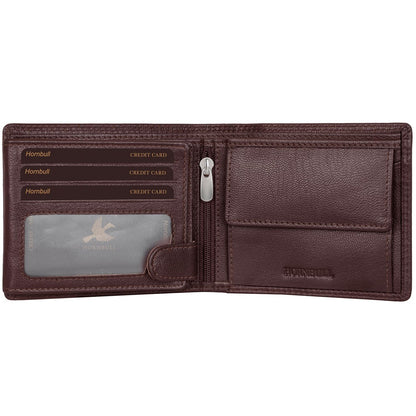 HORNBULL Stella Mens Brown Purse | Stylist Mens Wallet with RFID Blocking | Wallet Men Brown Genuine Leather Gift Set