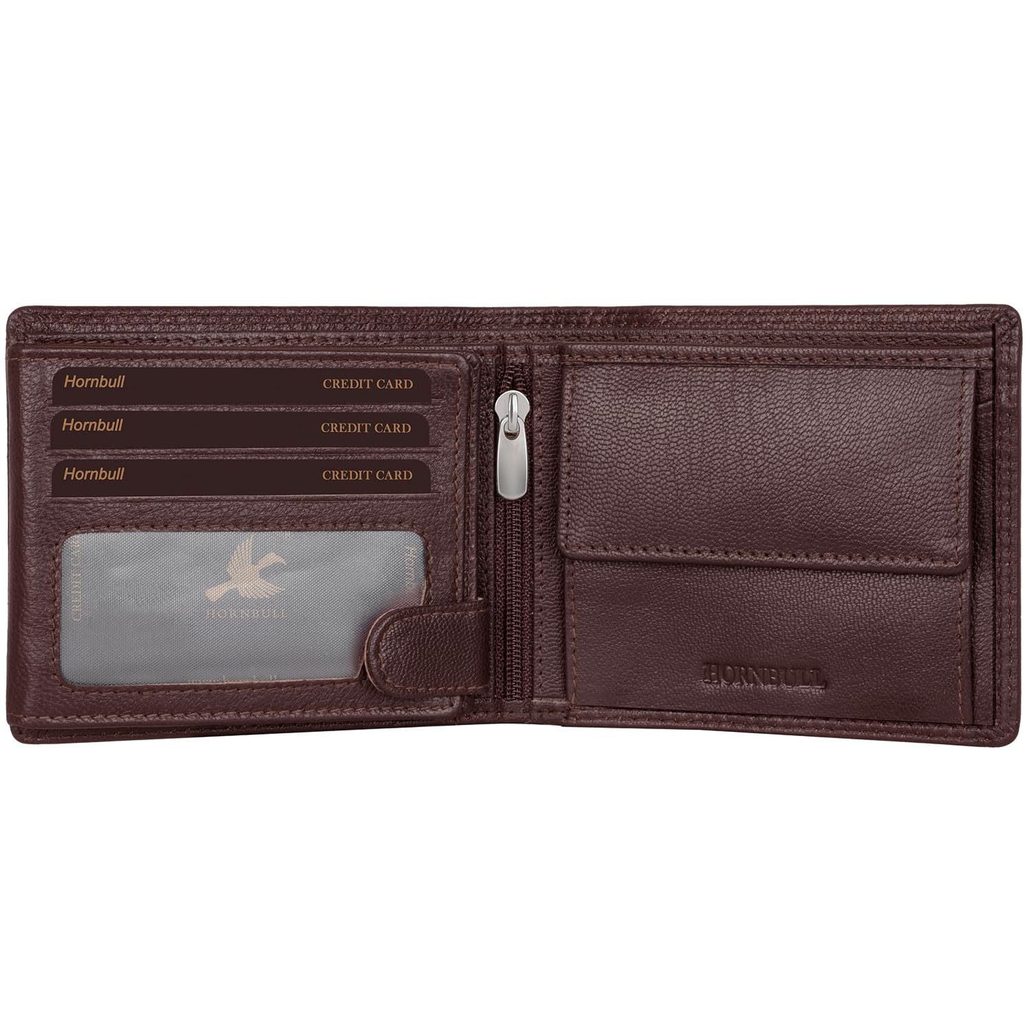 HORNBULL Men's Brown Wallet and Belt Combo | Valentine's Day Gift Set for Men | Mens Leather Wallet | Wallets Men Leather BW69187