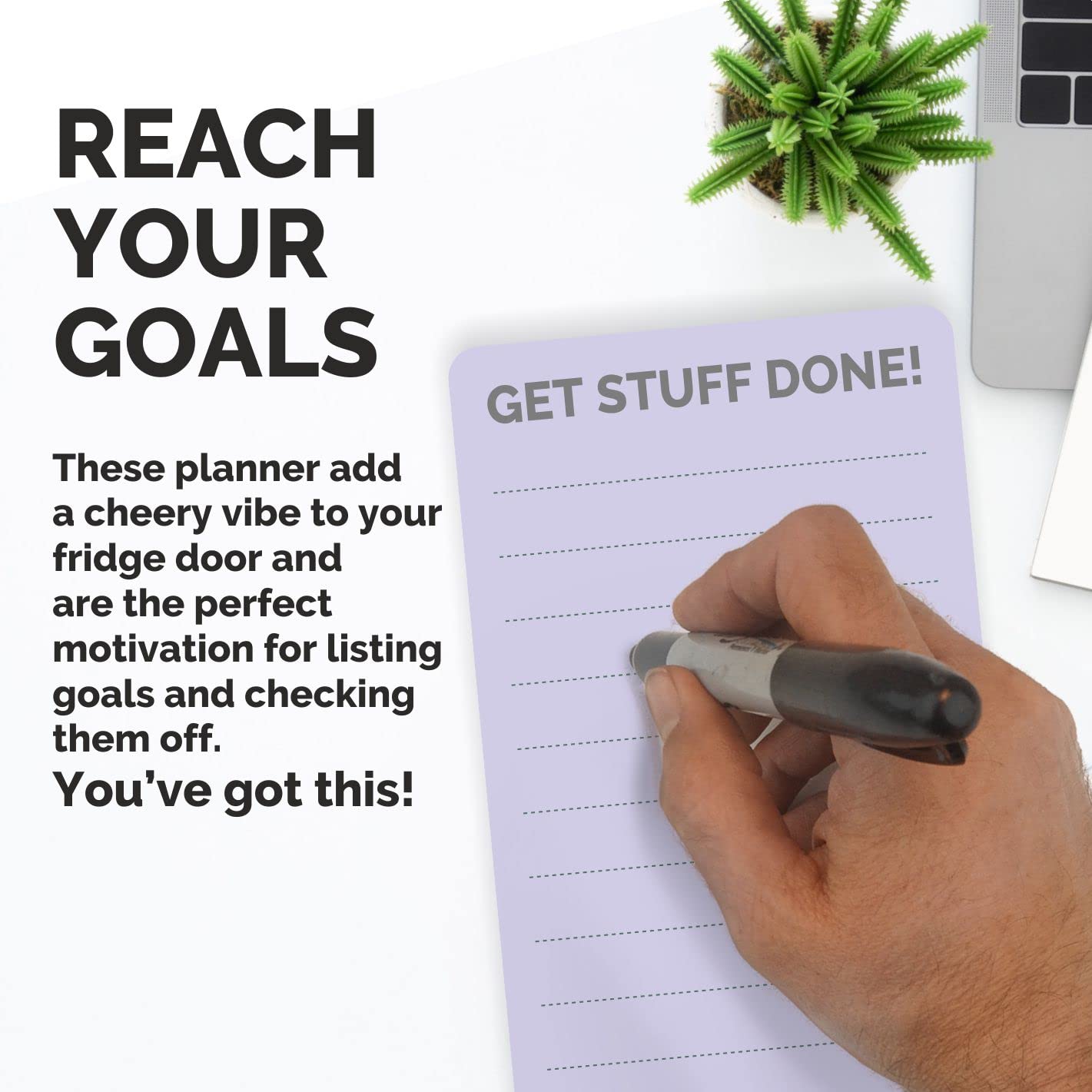 XOXOMags Mini Fridge Magnet Write-Erase Planner Board - for Daily and Weekly Tasks, Meal Planner, Organizer, Shopping Checklists for Home and Office (Pastel & Rainbow combo)