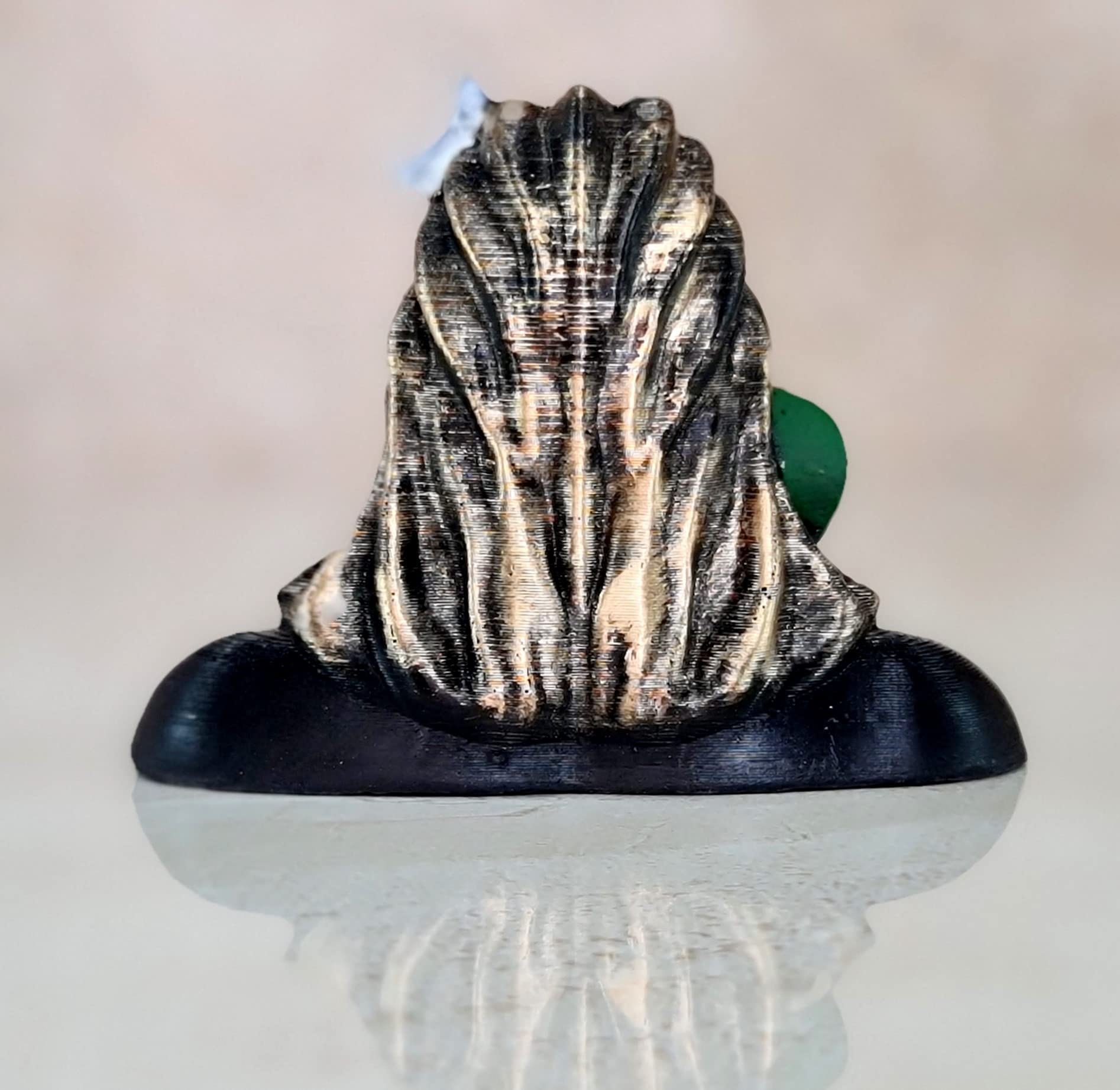 eSplanade Resin Shiva Shiv Adiyogi Natraj Idol Murti Sculpture - Black - 3" & 6 Inches