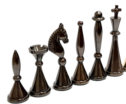 StonKraft Brass Chess Pieces Chess Coins Pawns Chessmen (3.5" Inches King Height)