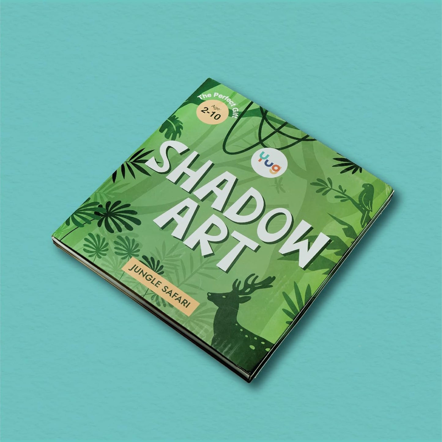 Jungle Safari Shadow Art Activity Book: Experience the Wild with Shadows and Story - Unique and Fun by Yug