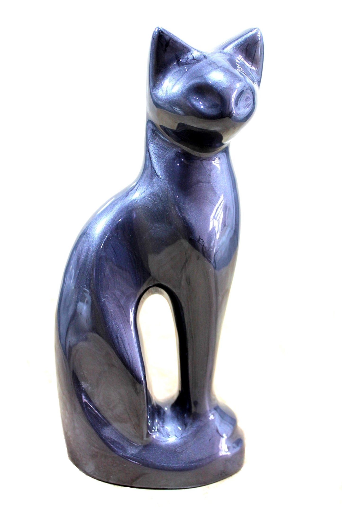 eSplanade- Cat Kitten Shape Cremation urn | Memorial Funeral Burial Full-Size urn for Ashes| Size - 9 inches.