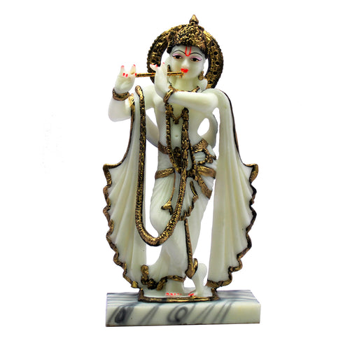 eSplanade Krishna Kishan Murti Idol Statue Sculpture | Home Decor | Resin - 14.25