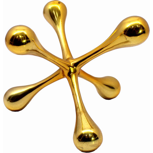 ESPLANADE Brass Decorative Jack Sculpture - Home Decor Accent - 8.5