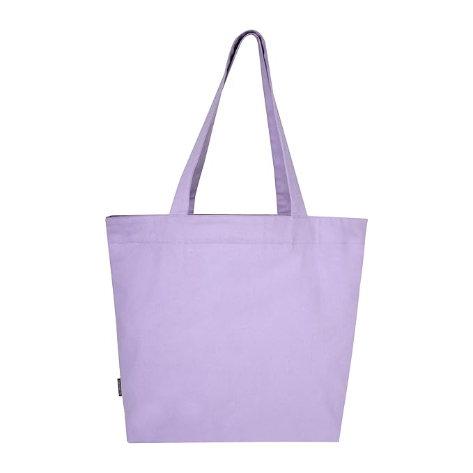 SKAPADORO Canvas Big Zip Printed Handbag Tote,100% Cotton, Inner pocket, Ecofriendly Bag for Women, Travel College Beach Shopping, Easy to Wash Everyday Shoulder Bag - Quirky Desi Graphic Designs