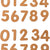 IVEI Numbers Cutouts - DIY Wood Sheet Craft - Plain MDF Wood - Blank Cutouts Numbers (Big) for Painting, Wooden Sheet Craft Board for Resin Art & Fluid Art, Mandala Art, Pyrography - Set of 10