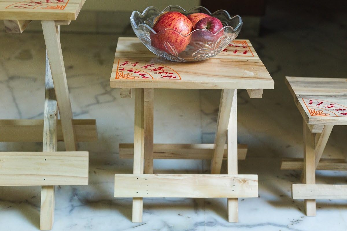 IVEI Warli Wooden Portable Folding Table - 3 sizes