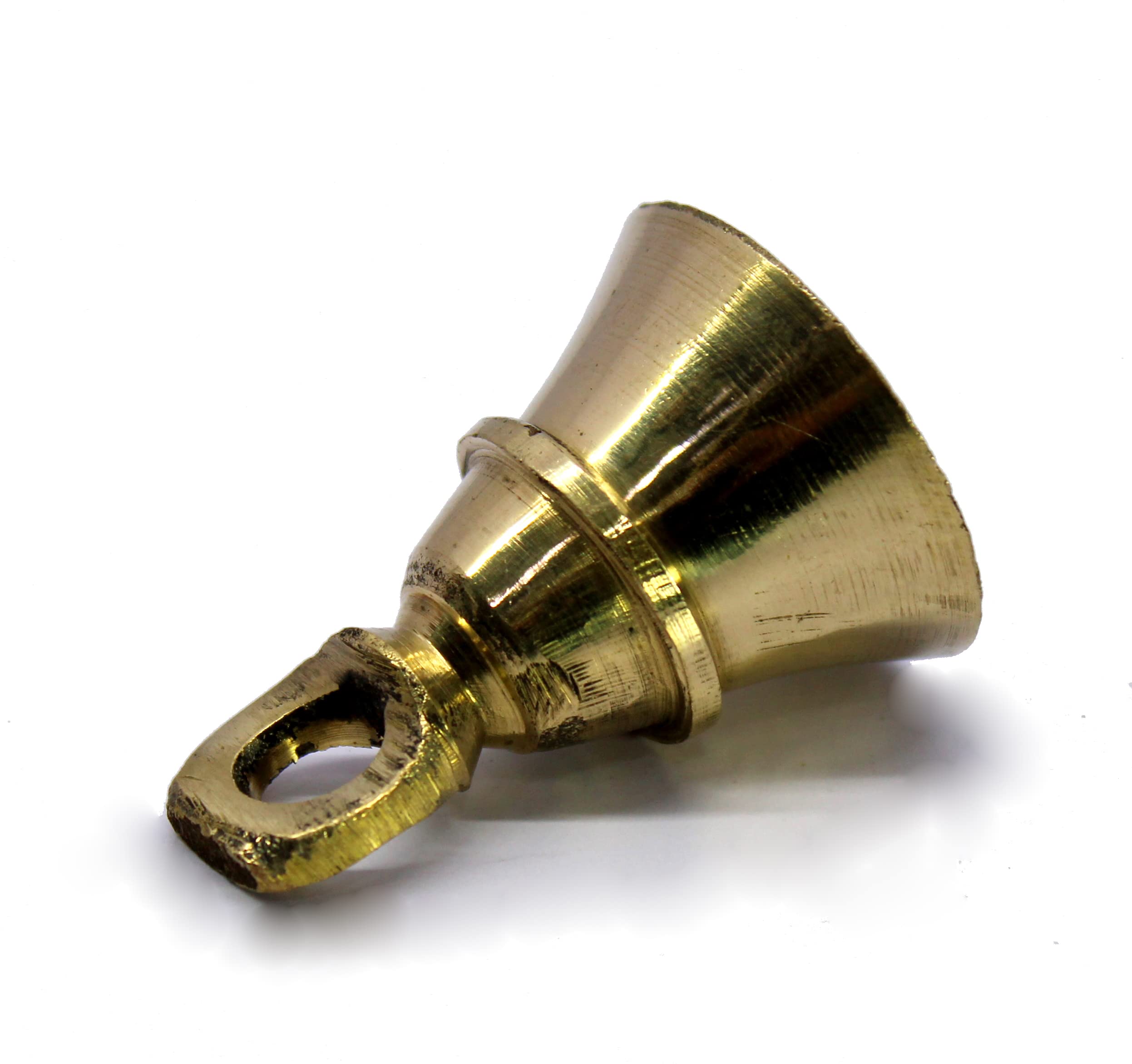 eSplanade Brass Pooja Mandir Decorative Bells | Pack of 10 | 2" Inches - Golden