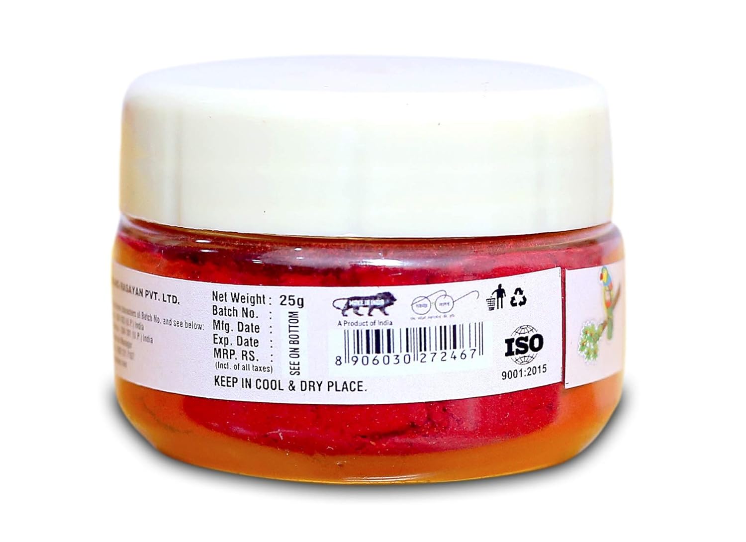 TOTA Pure Kumkum Haldi Roli for Puja Tilak (150 gm - 25gm Each, Red) - Combo of 6 Boxes