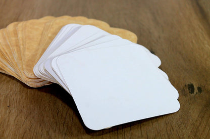 eSplanade Disposable Coaster - Made of Paper (Set of 100) - Use and Throw Reversible Coasters - Perfect for Bar, Hotel, Restaurant purpose & Parties (Brown Square)