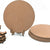 IVEI Round Plate with Foldable Stand - Set of 2 & SET of 5- MDF Plain Round Art Board with Stand for Painting Wooden Sheet Craft - for Decoupage MDF Plains, Resin Artwork & Decoration (Round)
