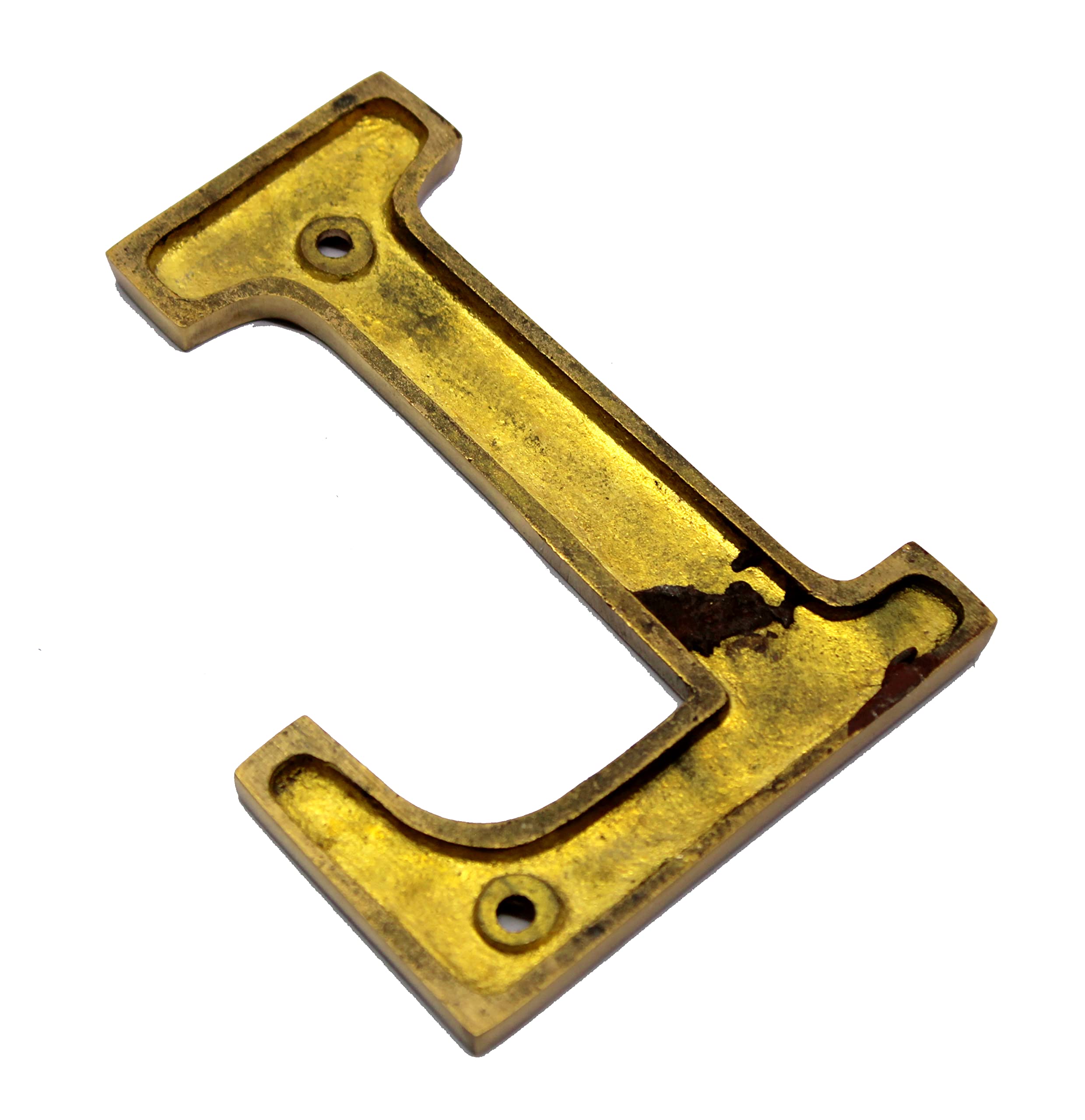 eSplanade Brass House Hotel Door Name Alphabets - Wall Door Plaque Alphabet Letter - Golden - 4" Inches (All Alphabets- 4")